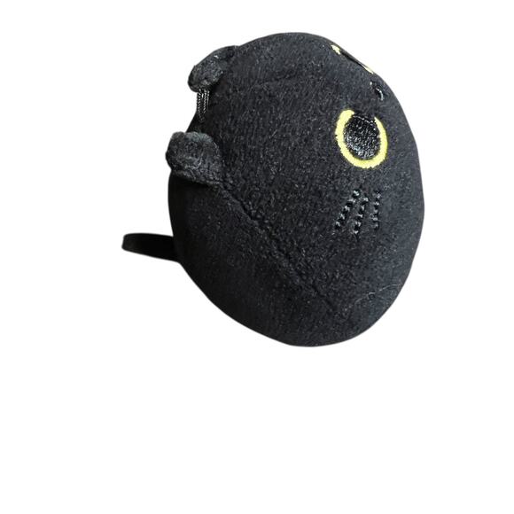 3" Mini Black Cat Ball Stuffed Animal Plush Halloween Kitty Toy Decor Miniature - Picture 5 of 5
